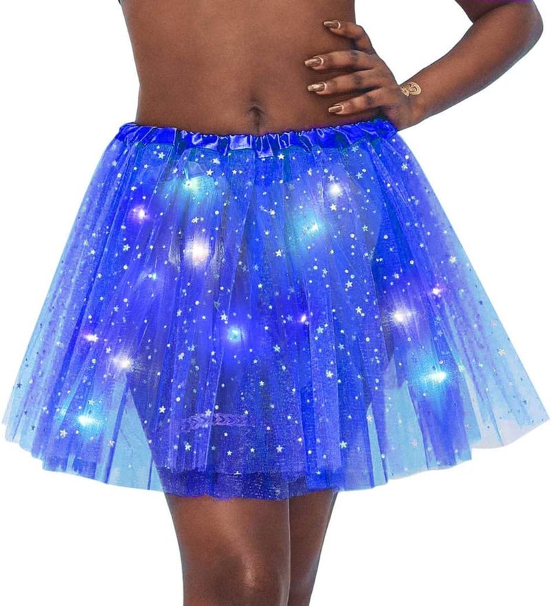 TWINKLEDE Light Up Tutu Skirt Led Tulle Tutus Glow Running Dance Costume Skirts for Women - Image 3